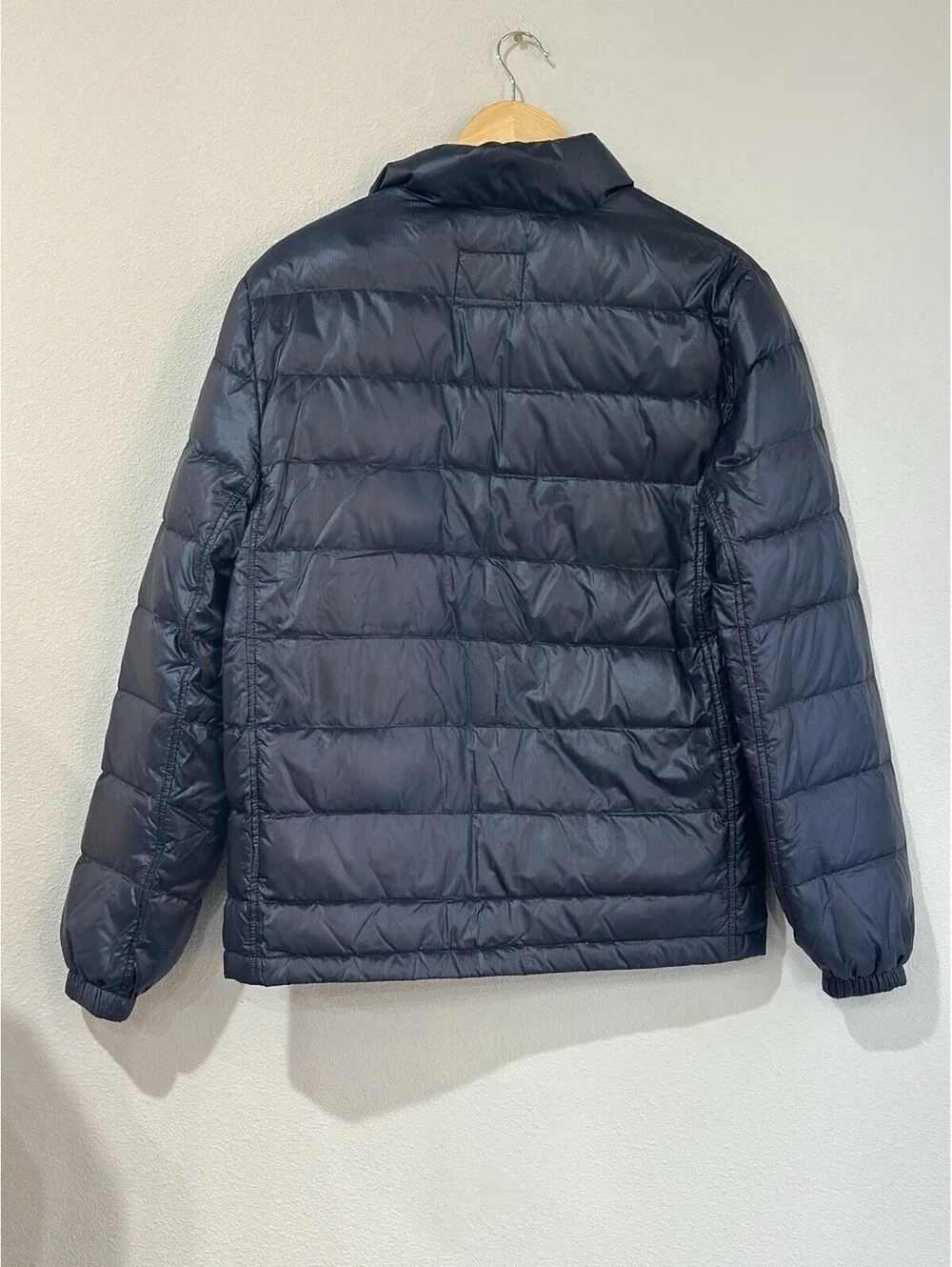 J. Crew Men’s Down-Filled Quilted Puffer Jacket Men’s MEDIUM Black Excellent